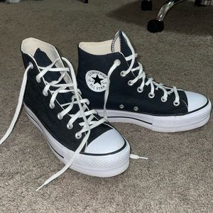 Platform Black All Star High Top Converse